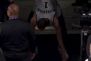 名场面！克莱谈KD加盟：我才不会牺牲出手次数！库里前仰后合~